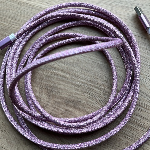 Sarina 10ft Pink/Purple USB Charging Cable IPhone Charger - Picture 10 of 11
